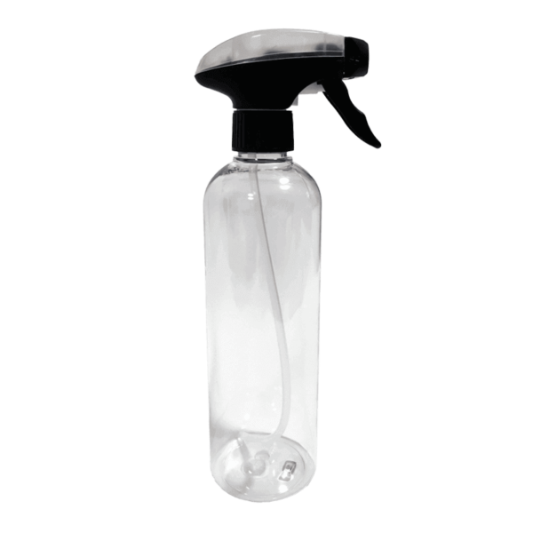 Notty Transparent PET Bottle with Plastic Spray Head 500ml