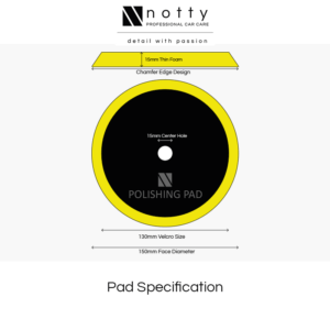 Notty 5" Thin Yellow Polishing Pad - Image 3
